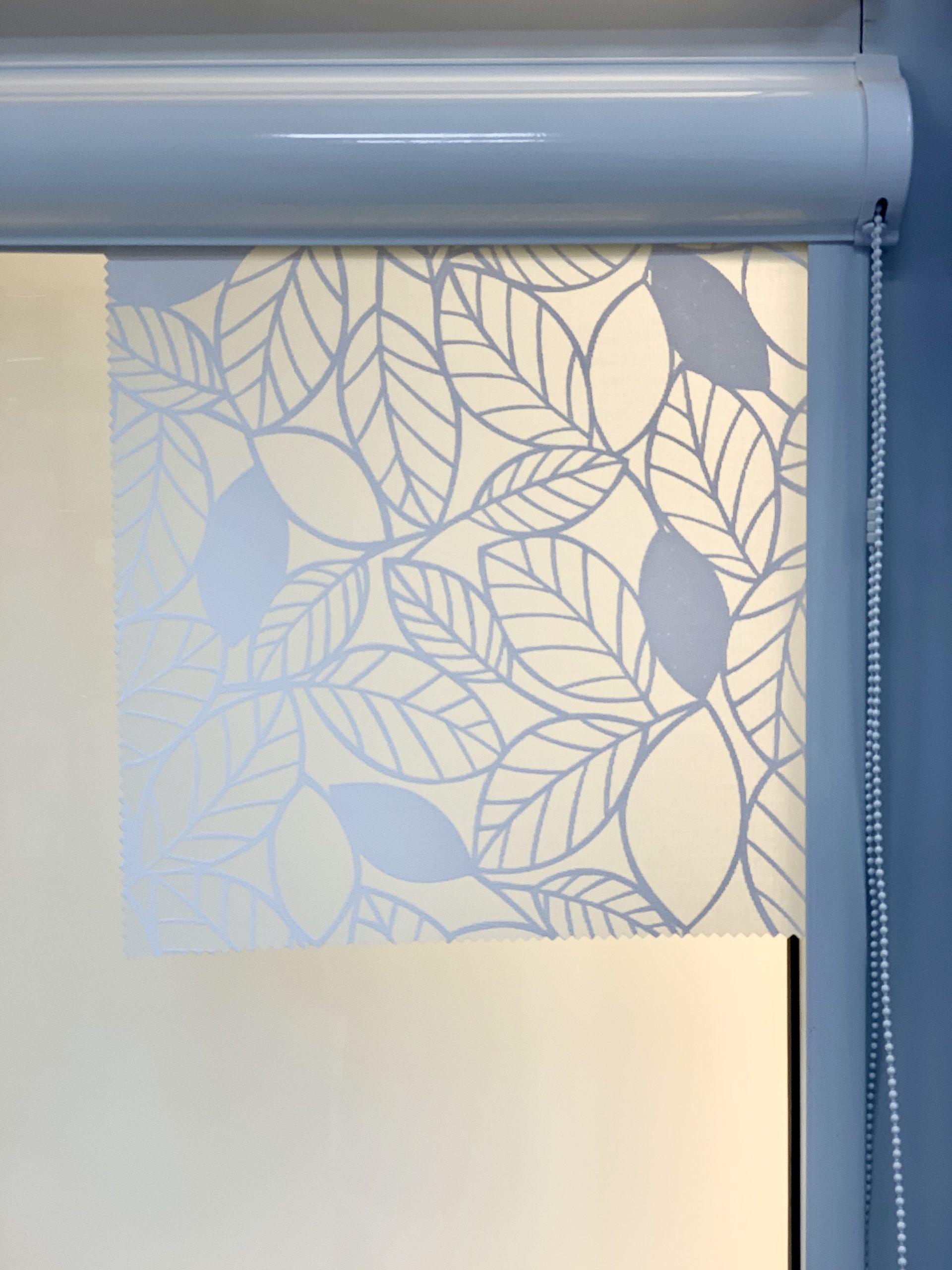 roller blinds perforated foliage