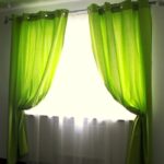 curtains green