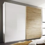 wardrobe in the living room white with wood