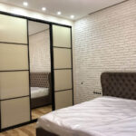 built-in wardrobe with mirror