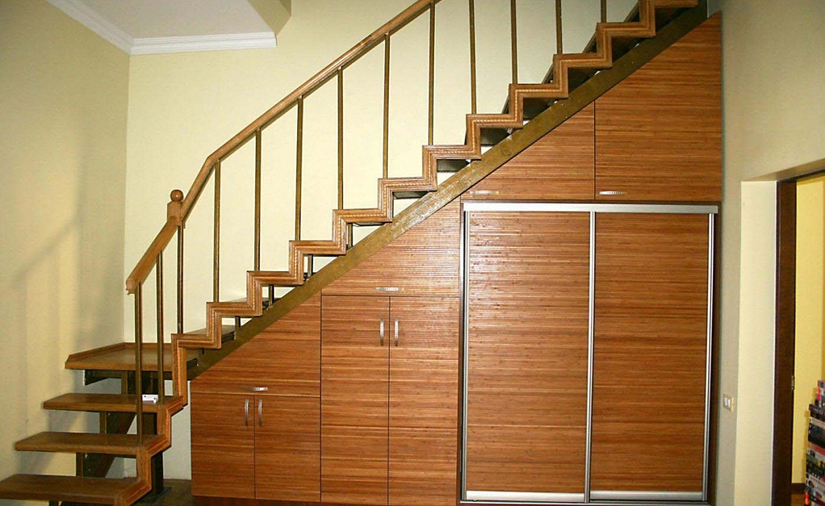 combination cabinet under the stairs