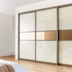 built-in wardrobe with mirror