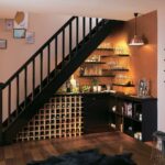 wine cabinet under the stairs