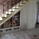 cabinet under the stairs shallow shelves