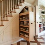 cupboard under the stairs pull-out for dishes