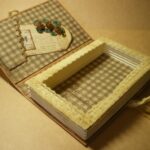 checkered book box