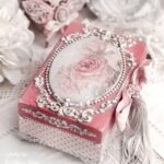 кутия shabby chic розово