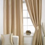 fastening curtains in the hall