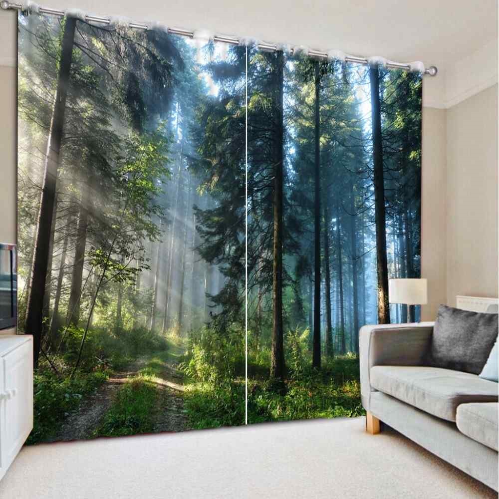 forest landscape in the living room