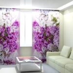 photocurtains with flowers