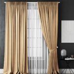 fastening curtains gold