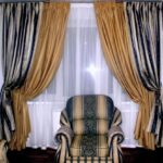 fastening curtains silk