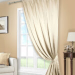 fastening bright curtains