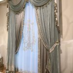 italian curtains silver