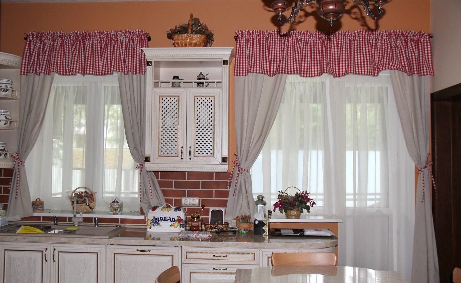 curtains in the kitchen how to make