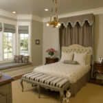 curtains to the window sill in the bedroom design ideas