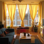 curtains yellow