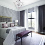 curtains for gray wallpaper photo decoration