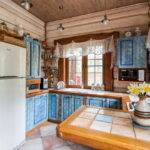 curtains in the kitchen interior