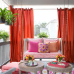 curtains on eyelets photo design