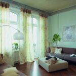 curtains on eyelets decor