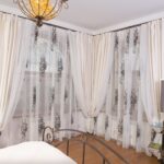 curtains on the profile cornice design ideas