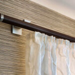 curtains on a profile cornice decor