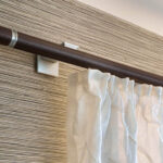 curtains on the profile cornice decoration photo