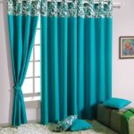 curtains turquoise