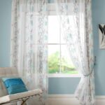 tulle to blue wallpaper