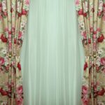 Provence curtains with large flowers