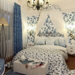 curtains provence blue long