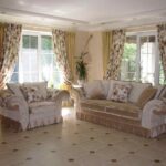 Provence double curtains