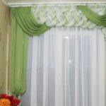 curtains with puffs photo