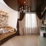 curtains with stretch ceiling design