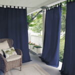 blue curtains decor ideas