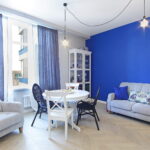 blue curtains ideas interior