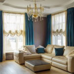 blue curtains photo options