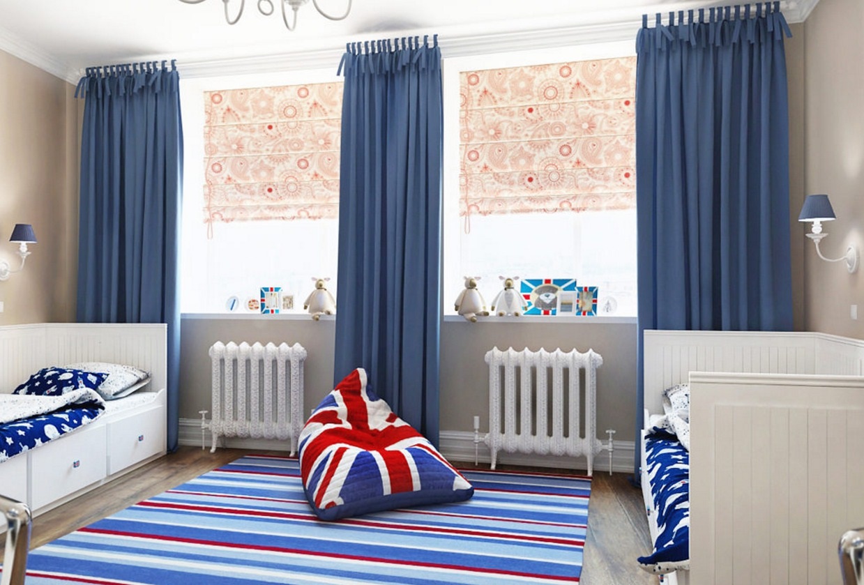 selection of curtains for a teenager