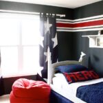 curtains in a teen's room with stars