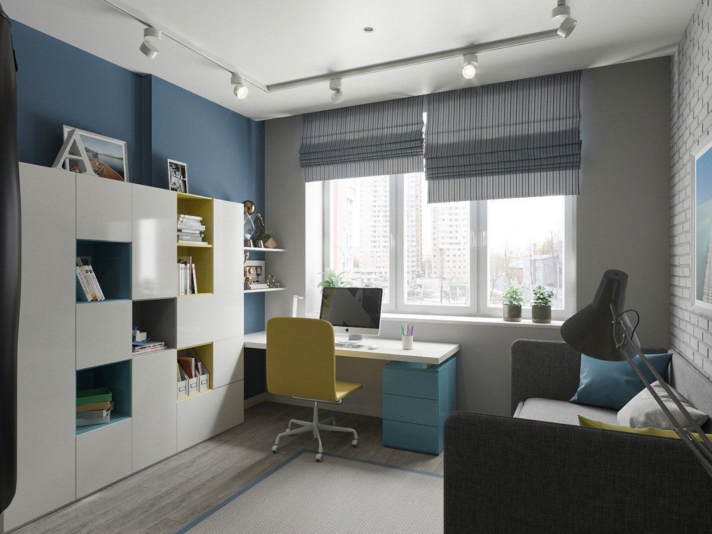 Roman blinds in a teenager's room