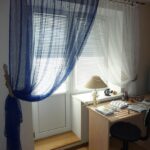 curtains in the teenager's room mesh