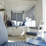 striped marine roller blinds