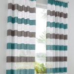 curtains with a wide horizontal strip