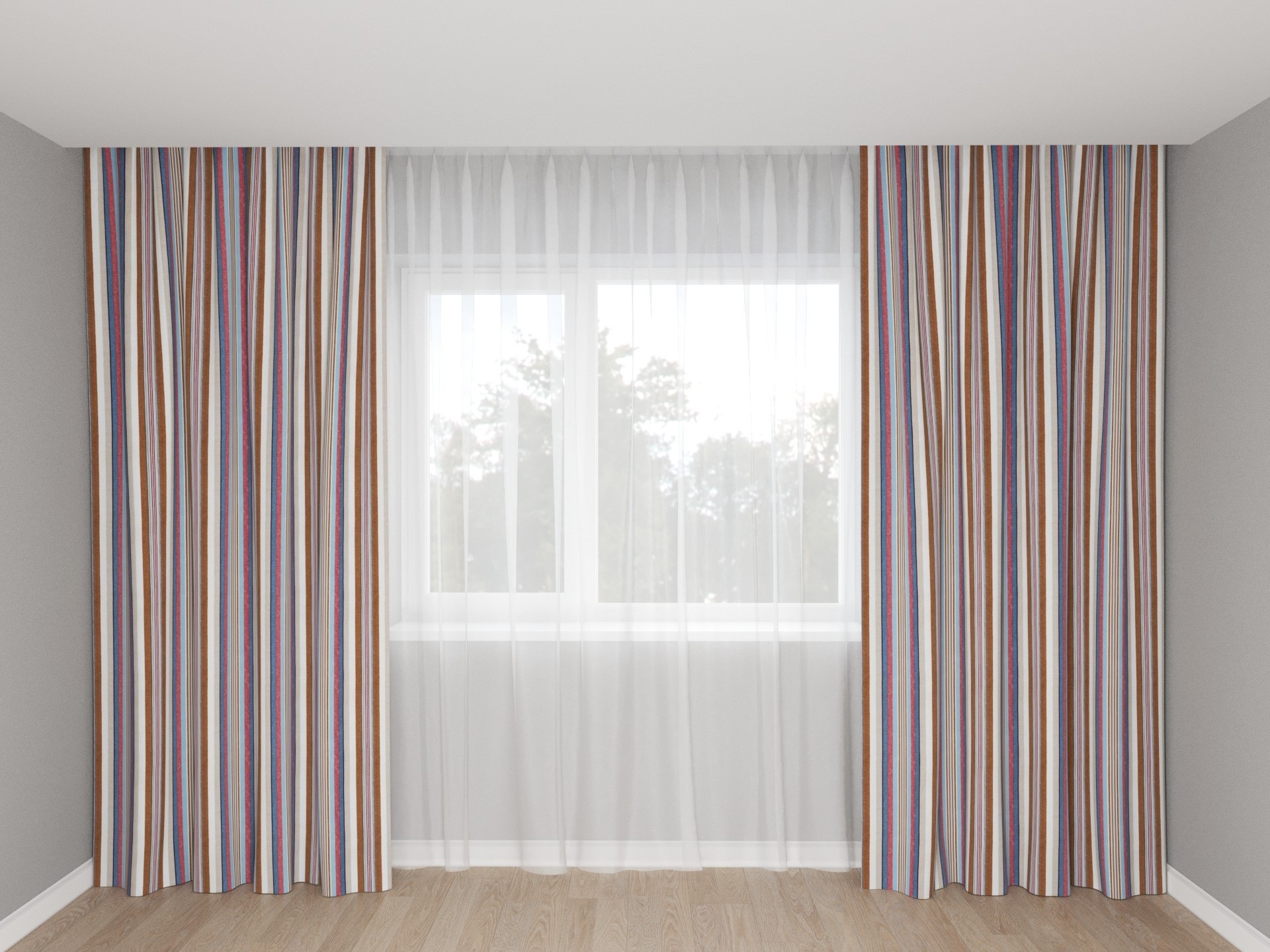 curtains with vertical stripes