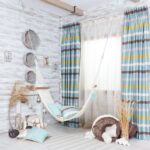 country striped curtains