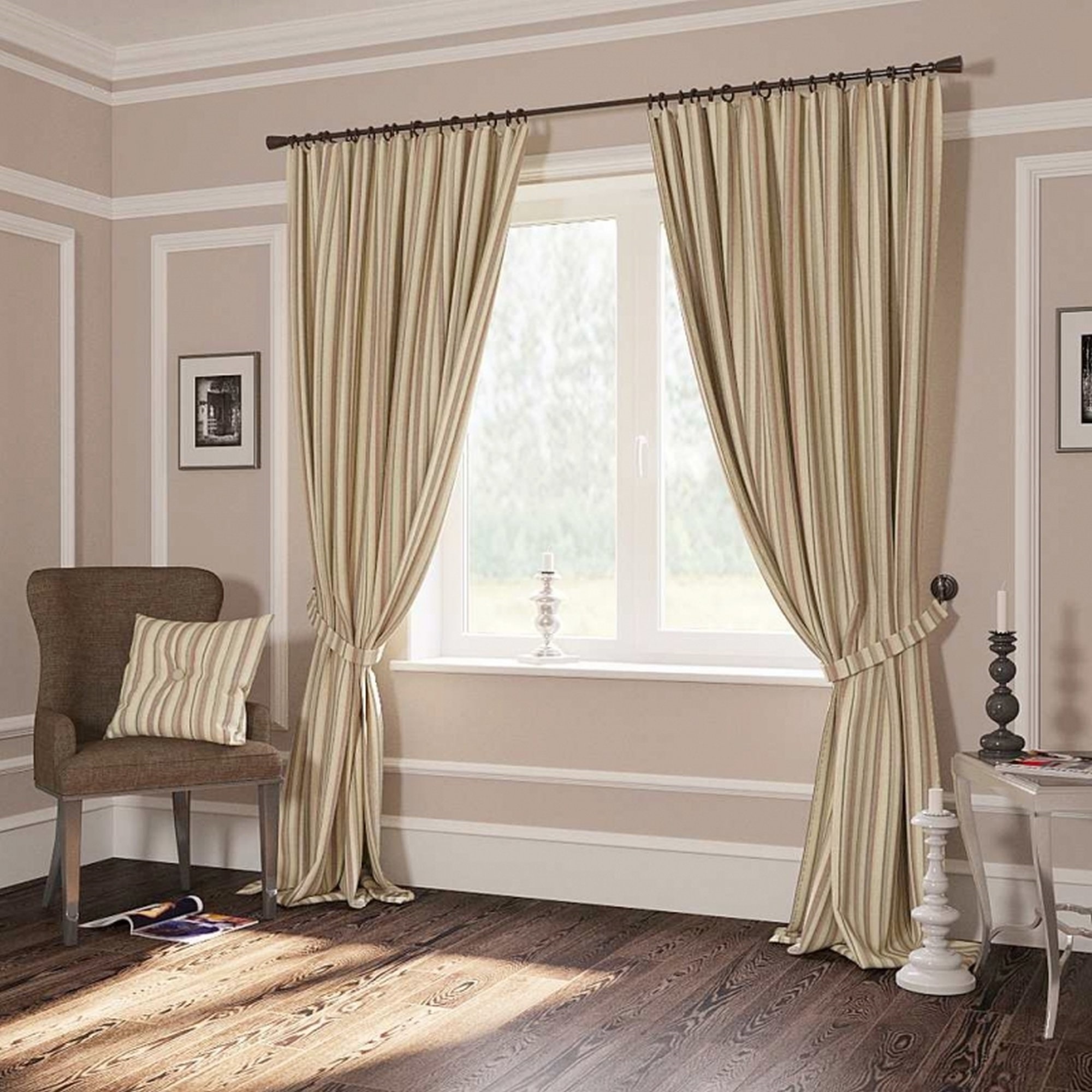 classic striped curtains