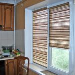 striped curtains blinds on the curtain