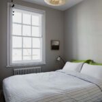 scandinavian roller blinds in the bedroom