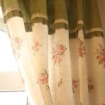 country curtains with green stripe